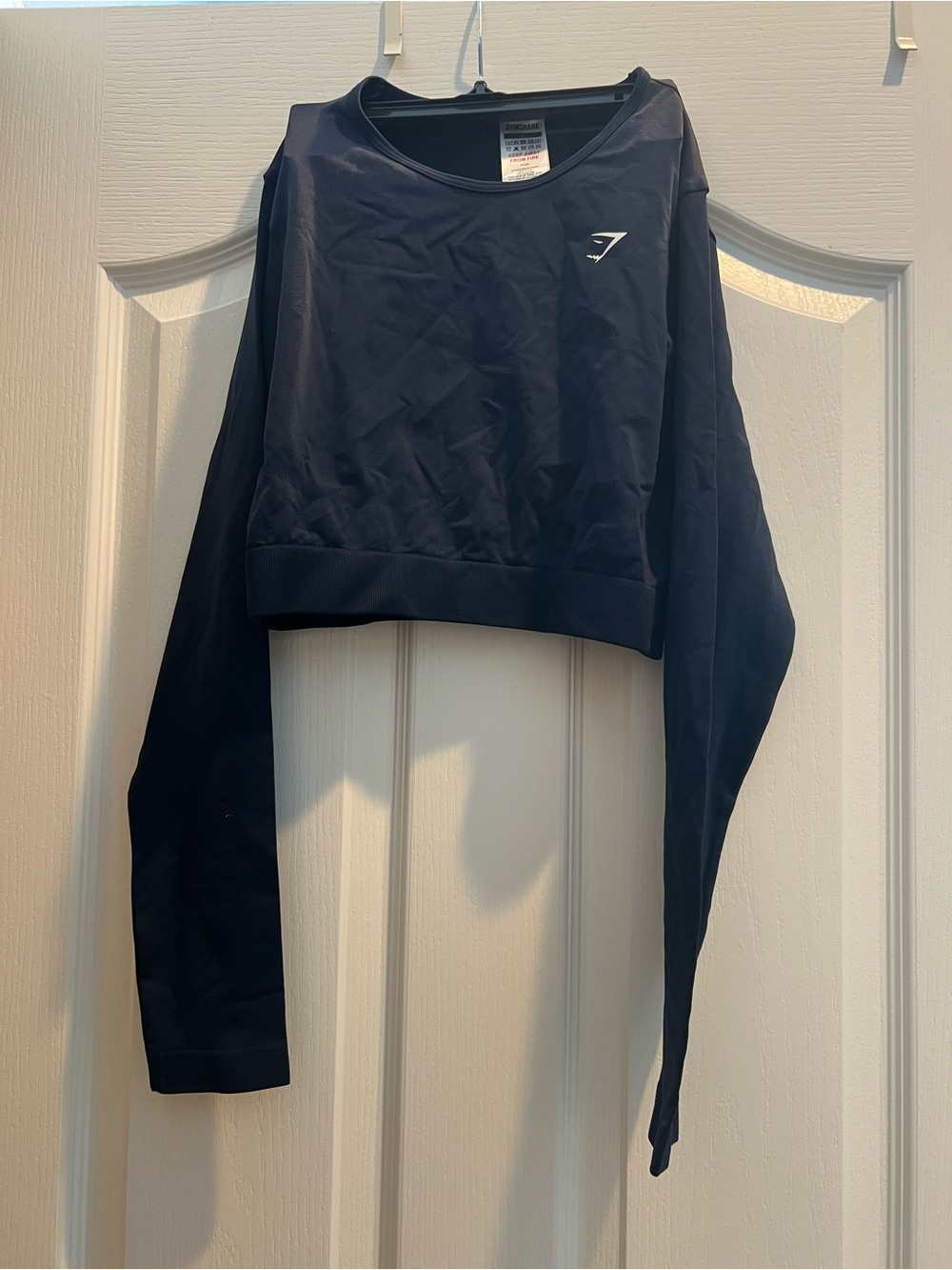 Gymshark Women's Long Sleeve Cropped Top - Navy